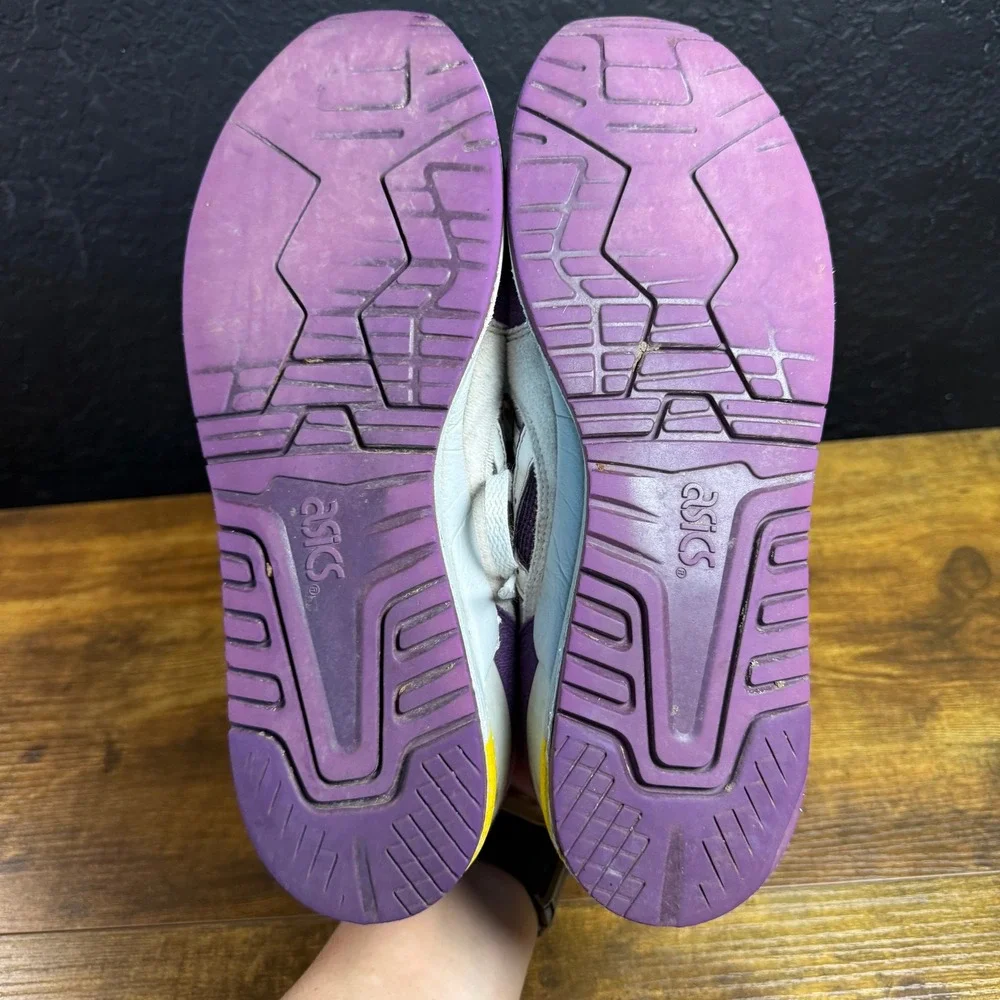Asics Gel-Lyte III H305N Purple Grey Yellow Suede Sneakers Mens 10.5 US 43.5 EU